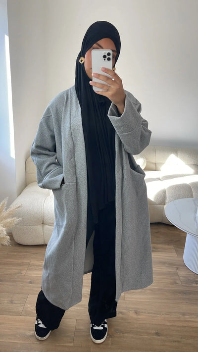 Manteau gris CM Outfit