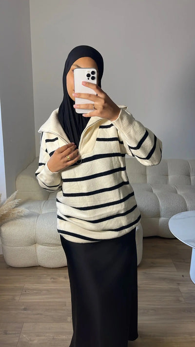 Pull oversize à rayures CM Outfit